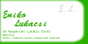 eniko lukacsi business card